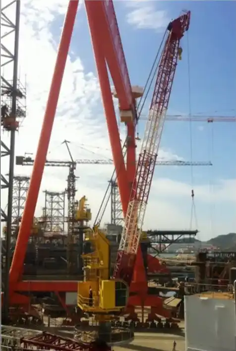 kingpost crane Products mount on top of a post welded to the rig structure