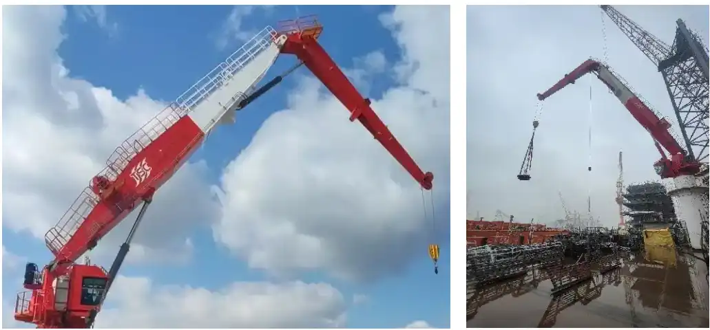 KNUCKLE BOOM CRANE Easy access to routine maintenance points KNUCKLE BOOM CRANE Easy access to routine maintenance points