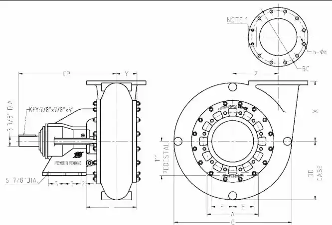 PF Centrifugal Pumps Full pipe diameter entrance for maximum efficiency.