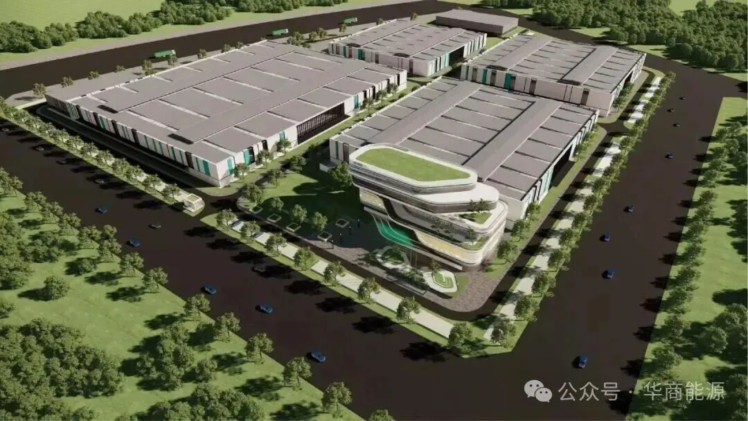 The image shows the rendering of the China Merchants Cathay Hefei Composite Materials Project. The image shows the rendering of the China Merchants Cathay Hefei Composite Materials Project.